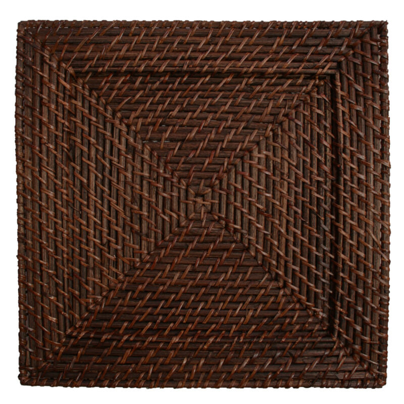 Bamboo Brick Brown Charger Plate