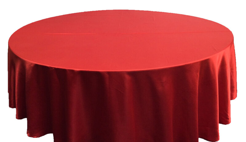 Table  Cloths Satin Red