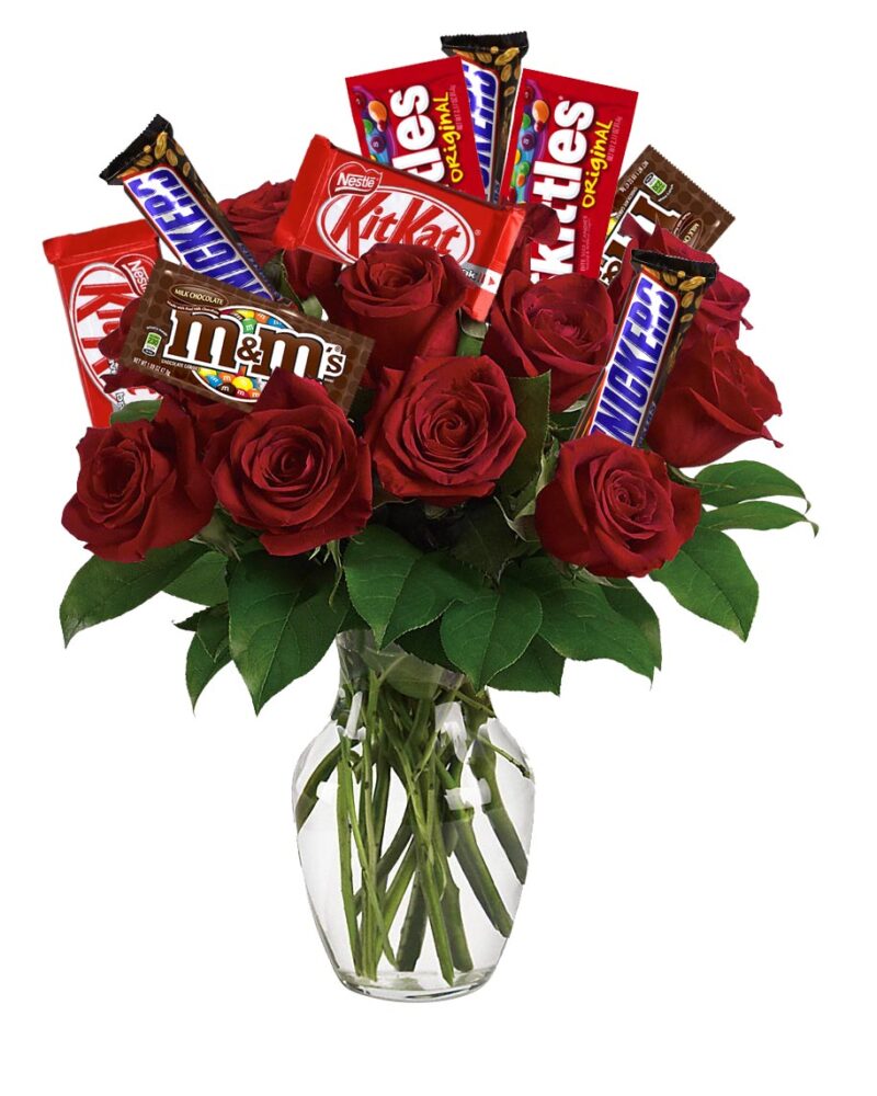 12 Roses & Candies