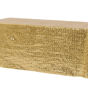 Gold Sequin Rectangular Tablecloth