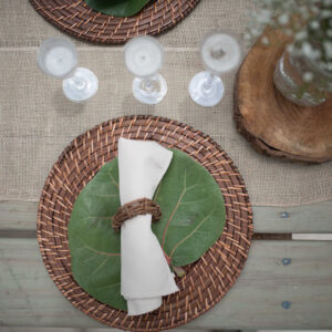 Bamboo Chestnut Charger Plate - Image 2