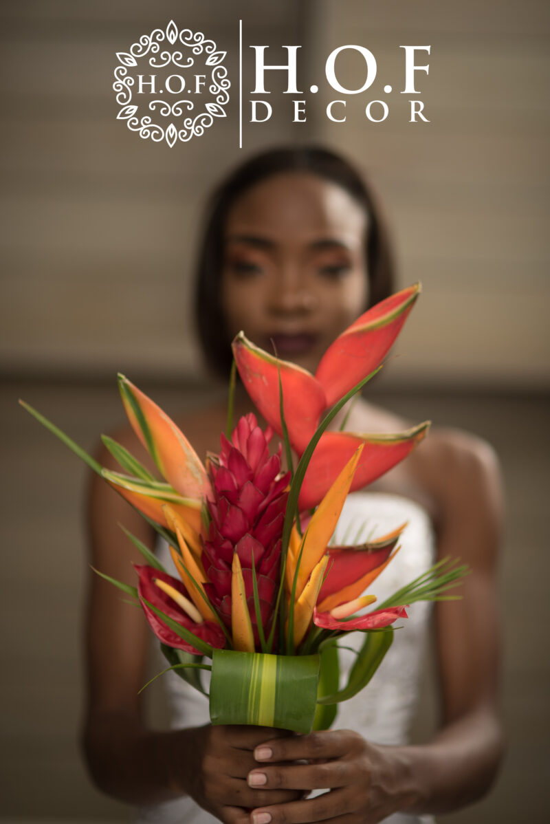 Heliconia Tropical Bridal Bouquet